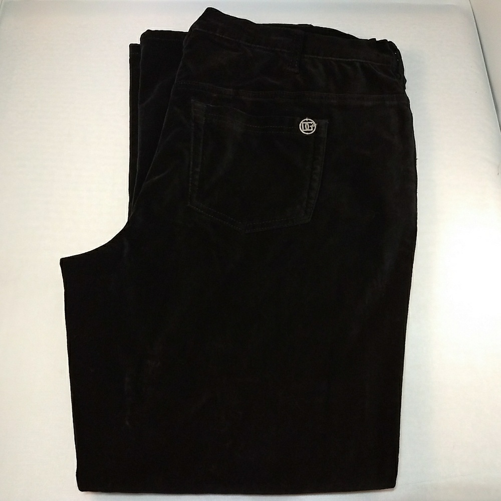 Diane Gilman DG2 Women's Black Coduroy Jeans 16W